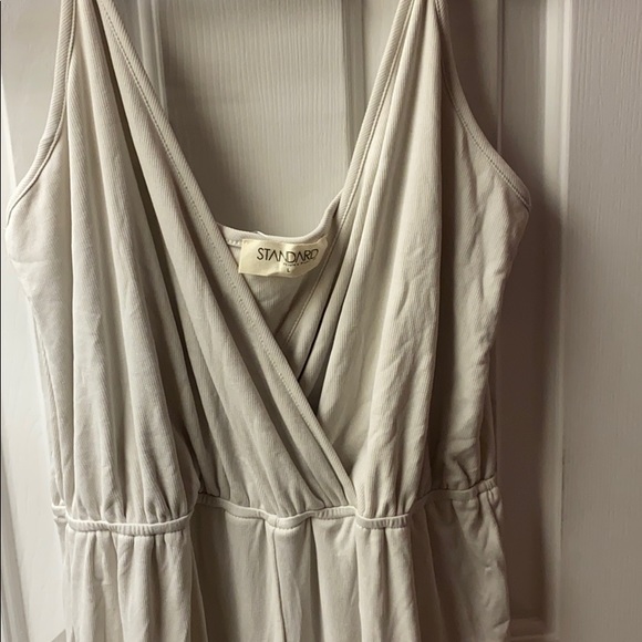 Cream wrap top jumpsuit - Picture 3 of 4